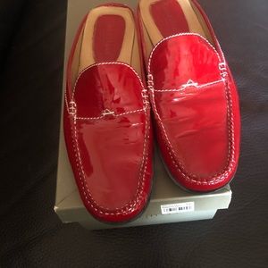 Beautiful Cole Haan Red Pattern  slide shoes